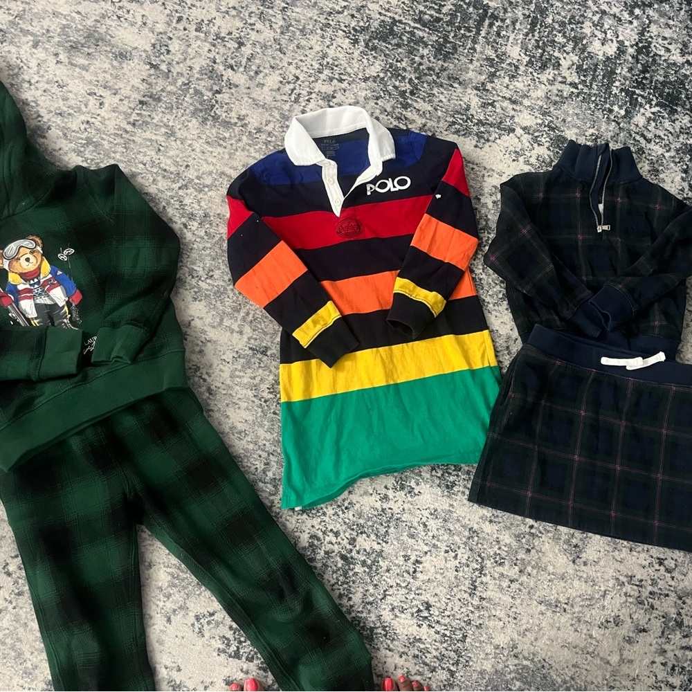 Ralph Lauren Kids Matching Set - Multicolor and Green